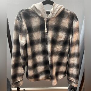 Aeropostale Black and White Checkered Hoodie